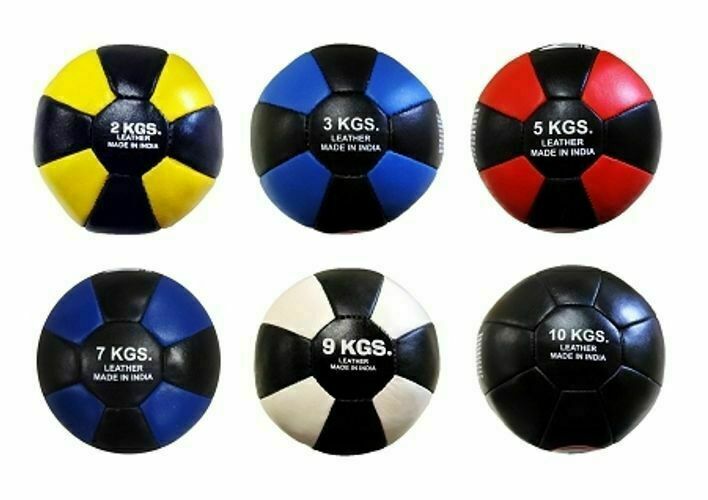 MORGAN Leather Medicine Ball (2-3-5-7-9-10Kg) - Functional Fitness