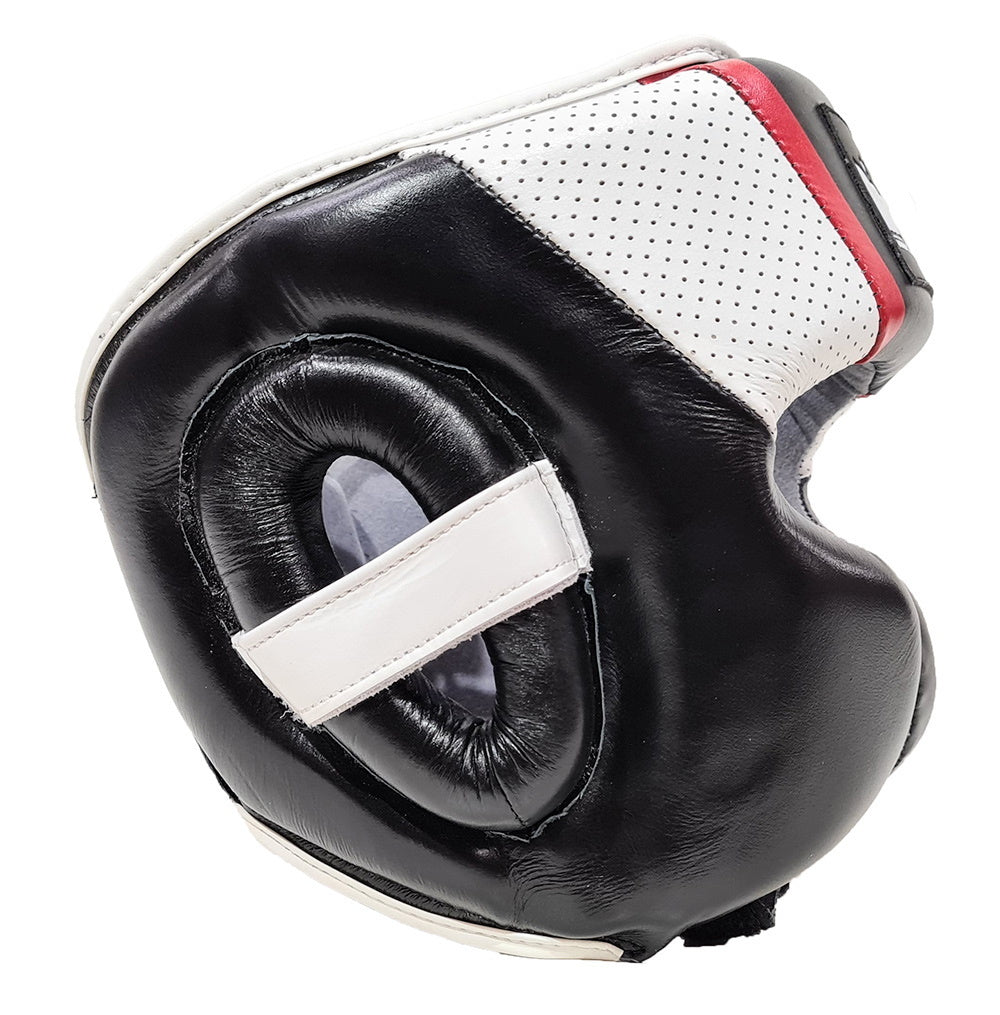 MORGAN V2 Mexican Leather Head Guard Protector - Boxing Head Guard