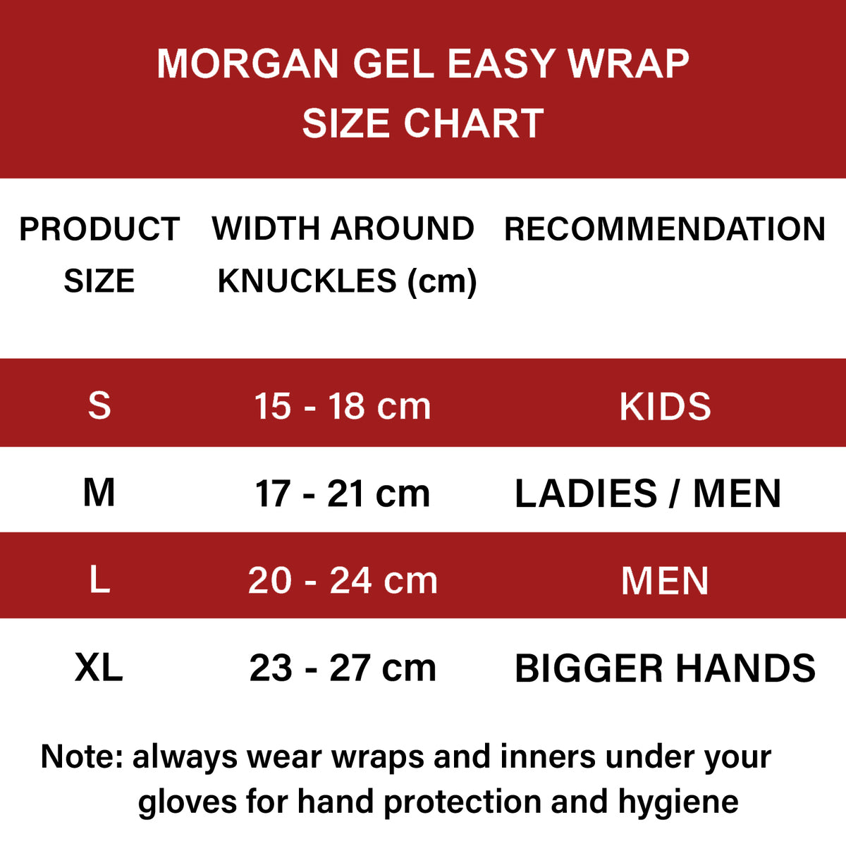 MORGAN Pro Series Gel Shock Easy Wraps - Boxing & Muay Thai