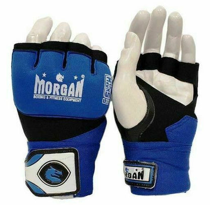 MORGAN Muay Thai Boxing Boxing Injected Hand Wraps [Blue X Large] - Blue
