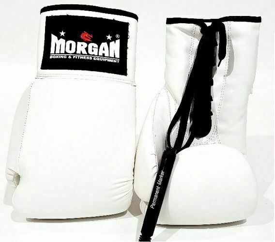 MORGAN Lace Up Autograph Boxing Gloves (10Oz)