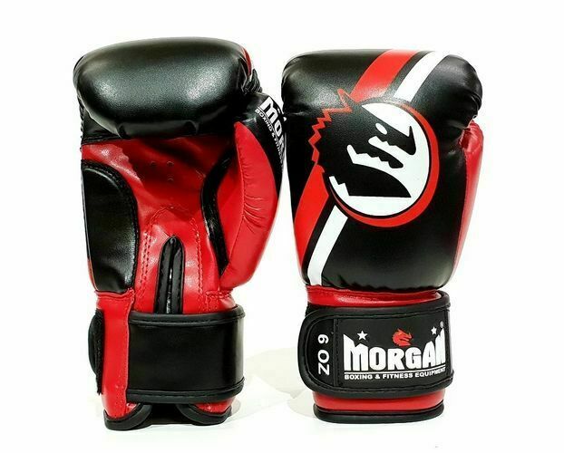 MORGAN V2 Classic Kids Boxing Muay Thai Boxing Gloves (4-6Oz) - RED/BLACK