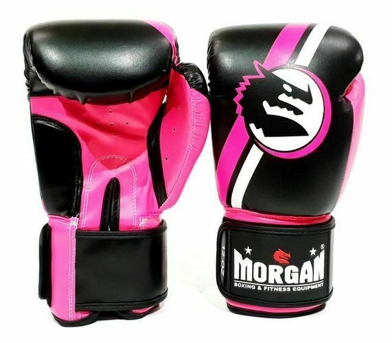 MORGAN V2 Classic Boxing Gloves (8-16Oz) - Boxing & Muay Thai - Fluro Pink/Black