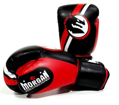 MORGAN V2 Classic Boxing Gloves (8-16Oz) - Boxing & Muay Thai - RED/BLACK