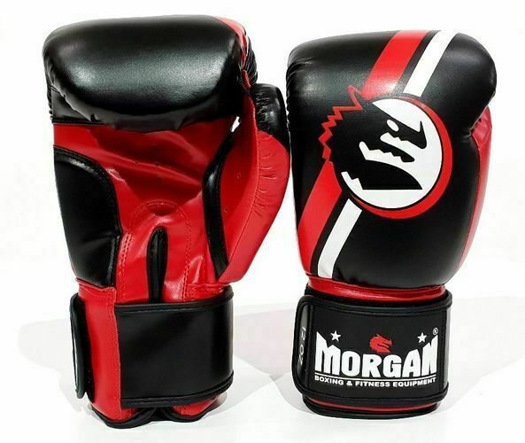 MORGAN V2 Classic Boxing Gloves (8-16Oz) - Boxing & Muay Thai - RED/BLACK
