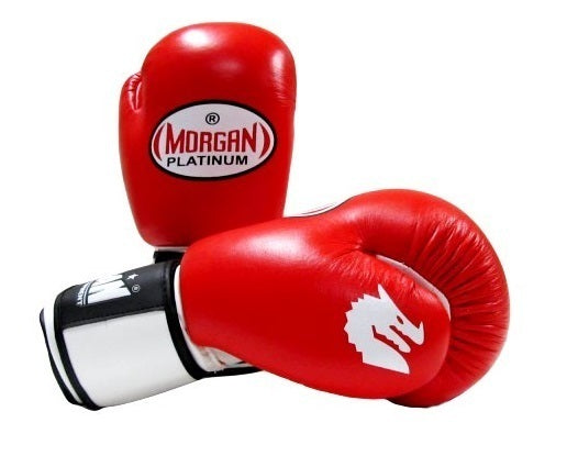 MORGAN V2 Platinum Leather Sparring Muay Thai Boxing Gloves - Boxing & Muay Thai - Fluro Pink