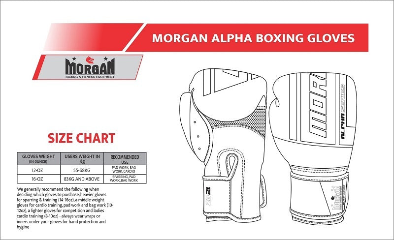 MORGAN ALPHA BOXING GLOVES Boxing & Muay Thai Gloves - Boxing & Muay Thai