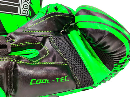 MORGAN BKK Ready Boxing & Muay Thai Gloves (8-12-16oz) - Boxing & Muay Thai - Fluro Green