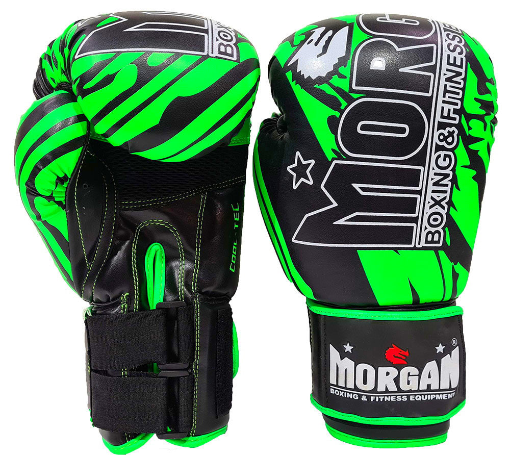 MORGAN BKK Ready Boxing & Muay Thai Gloves (8-12-16oz) - Boxing & Muay Thai - Fluro Green