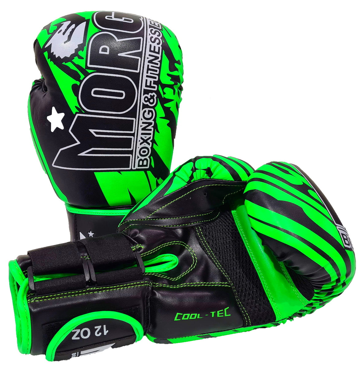 MORGAN BKK Ready Boxing & Muay Thai Gloves (8-12-16oz) - Boxing & Muay Thai - Fluro Green