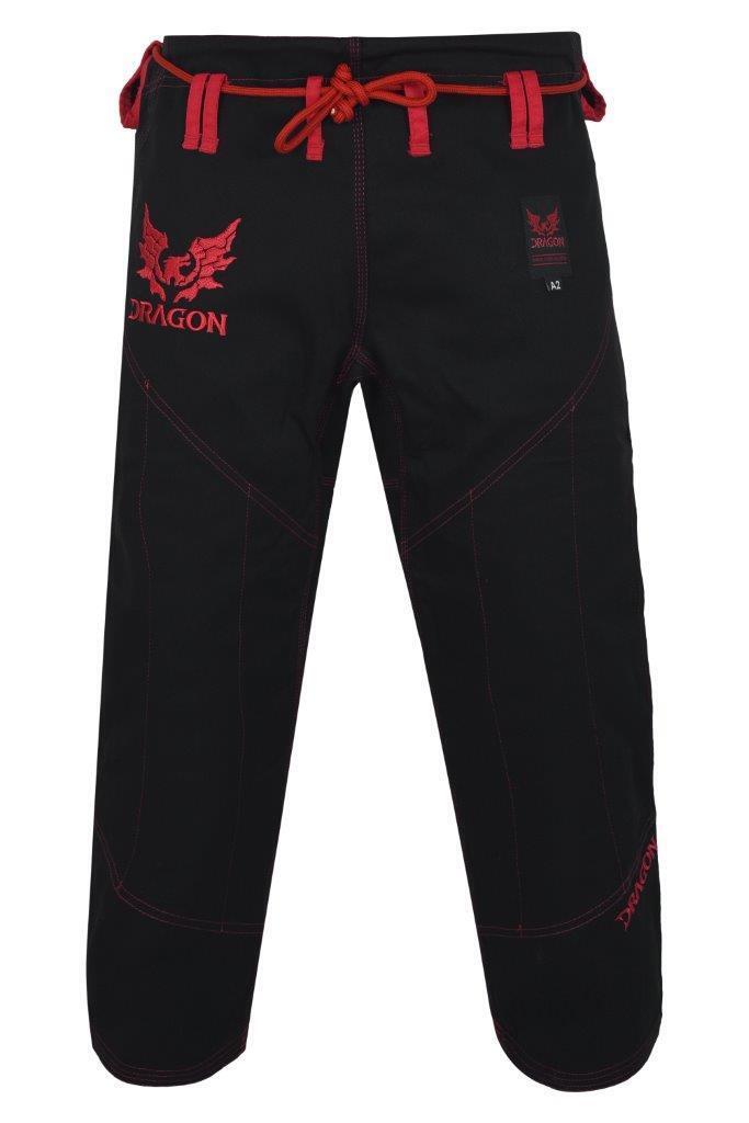 MORGAN DRAGON V2 450Gsm BJJ Gi - IBJJF Approved (Black) - BJJ Gi