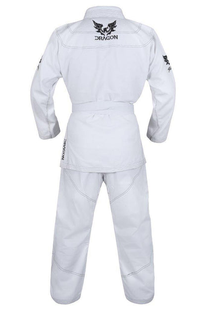 MORGAN DRAGON V2 450Gsm BJJ Gi - IBJJF Approved (White) - BJJ Gi