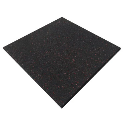 MORGAN Commercial Grade Rubber Floor Tiles | Red Fleck (1m X 1m X 15mm)