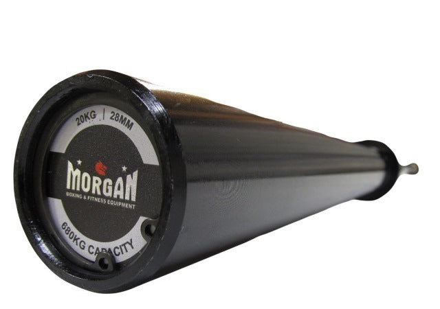 20Kg MORGAN Black Harden Chrome Olympic Barbell - 680Kg Max Capacity