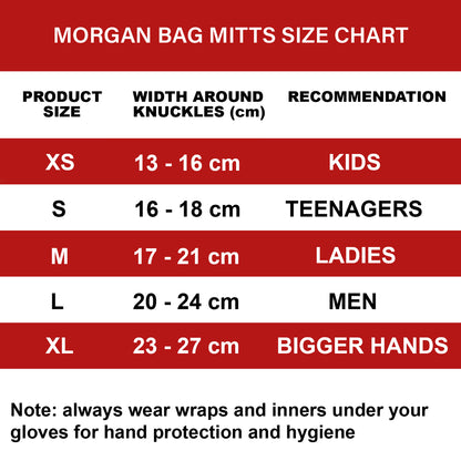 MORGAN Classic Bag MUAY THAI Boxing Training Mitts - Boxing & Muay Thai - BLACK/WHITE