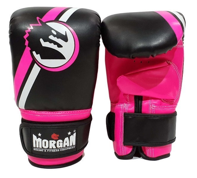 MORGAN Classic Bag MUAY THAI Boxing Training Mitts - Boxing & Muay Thai - Fluro Pink/Black