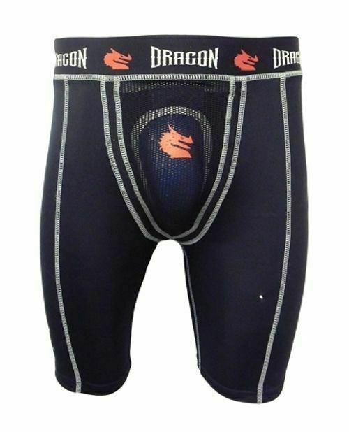 MORGAN DRAGON Compression Shorts Pants With Tri-Flex Groin Cup