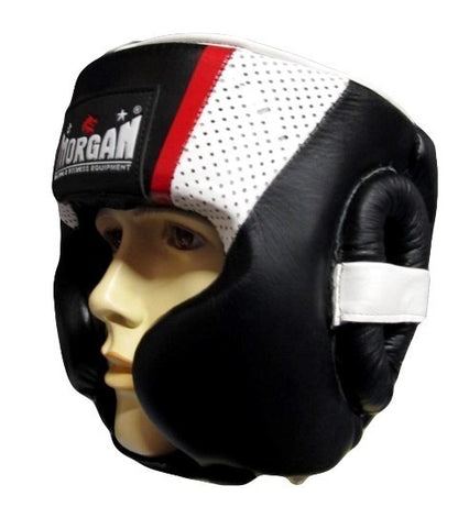 MORGAN V2 Mexican Leather Head Guard Protector - Boxing Head Guard