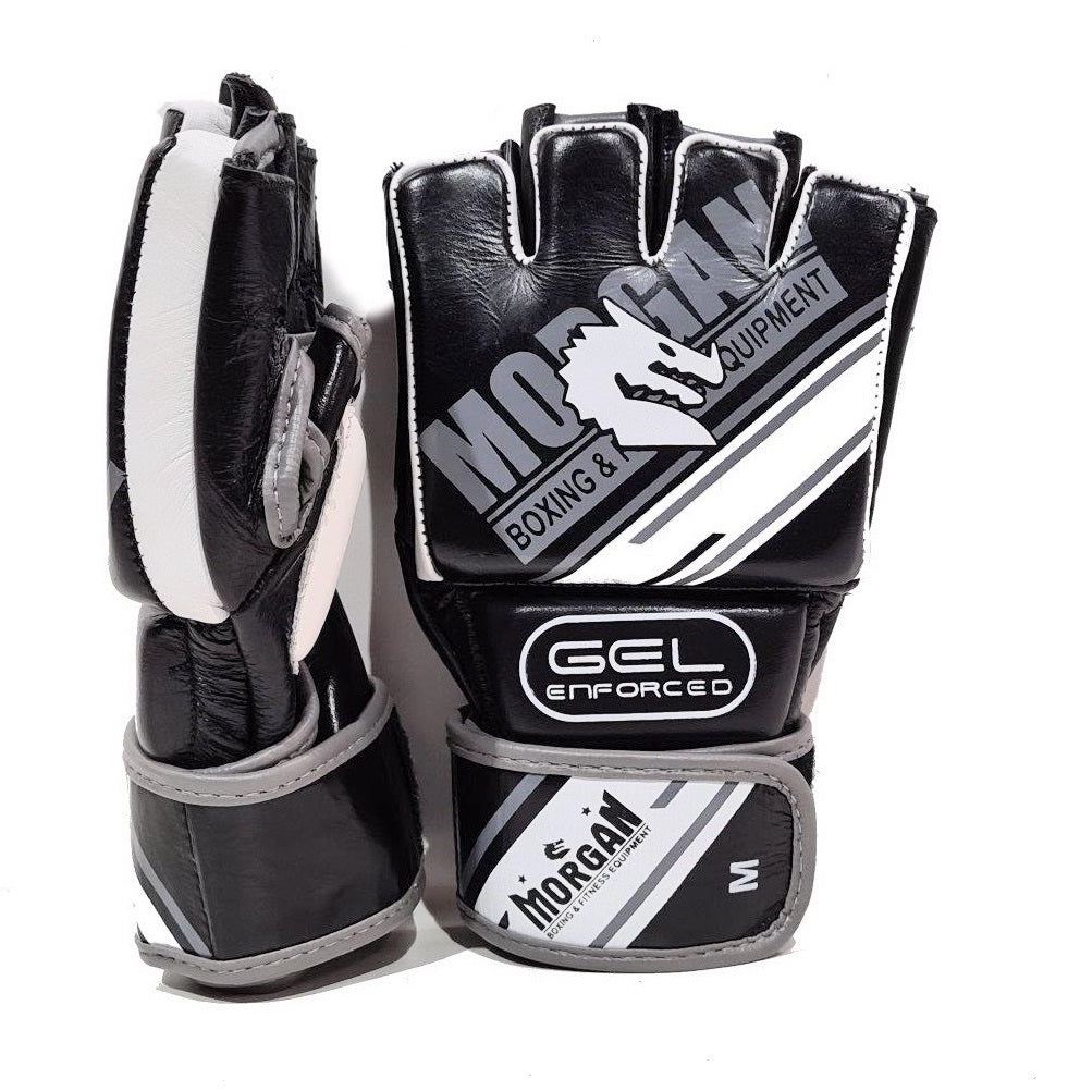 MORGAN Aventus Gel Mma Hybrid Leather Bag Gloves ( S-Xl ) - MMA Training Gear