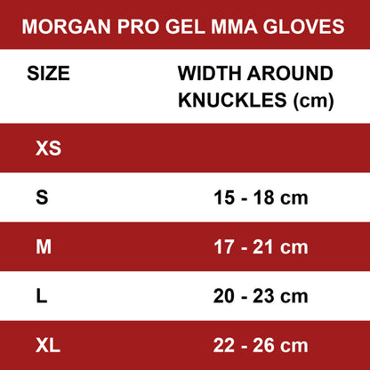 MORGAN Aventus Gel Mma Hybrid Leather Bag Gloves ( S-Xl ) - MMA Training Gear