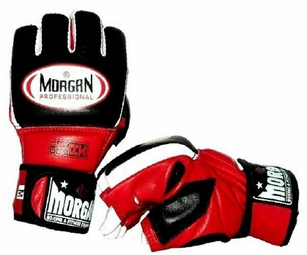 MORGAN Professional Gel MMA Hybrid Leather Bag Gloves