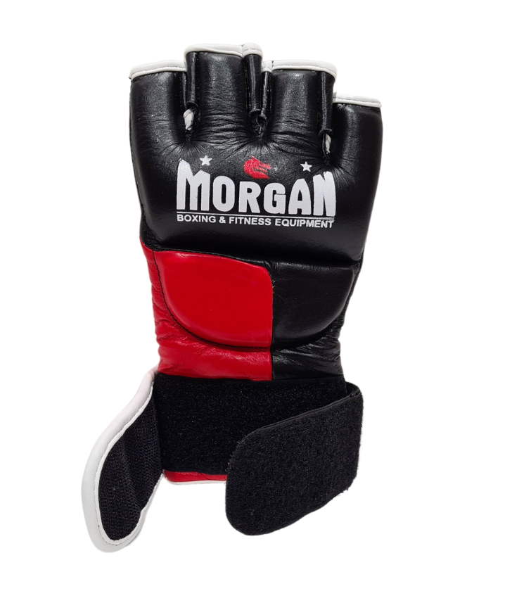 MORGAN V2 Platinum Leather MMA UFC Fight Gloves - MMA Training Gear