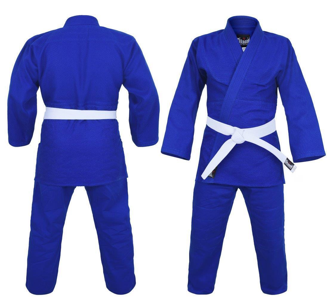 MORGAN DRAGON Blue 1.5 (550Gsm) Judo Weave Martial Arts Uniforms - Judo Uniform