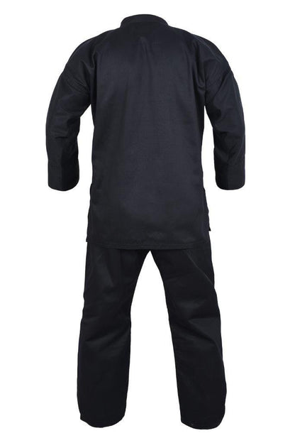 MORGAN YAMASAKI Kung Fu Martial Arts Uniforms (Black Trim) - 10Oz