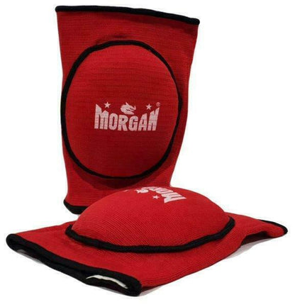 MORGAN Turtle Kickboxing Elbow Knee Guard (Pair) - Boxing & Muay Thai - RED