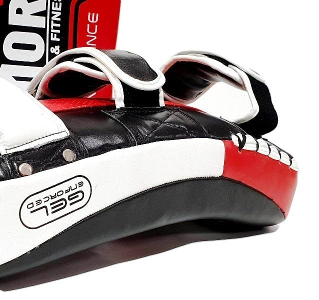 MORGAN Endurance Gel Leather Curved Thai Pads (Pair)