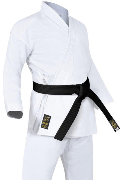 MORGAN YAMASAKI Gold Deluxe Brushed Canvas Karate Uniform - 14Oz