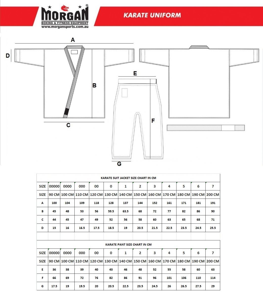 MORGAN DRAGON Karate GI Uniform (8Oz) - Karate Uniform