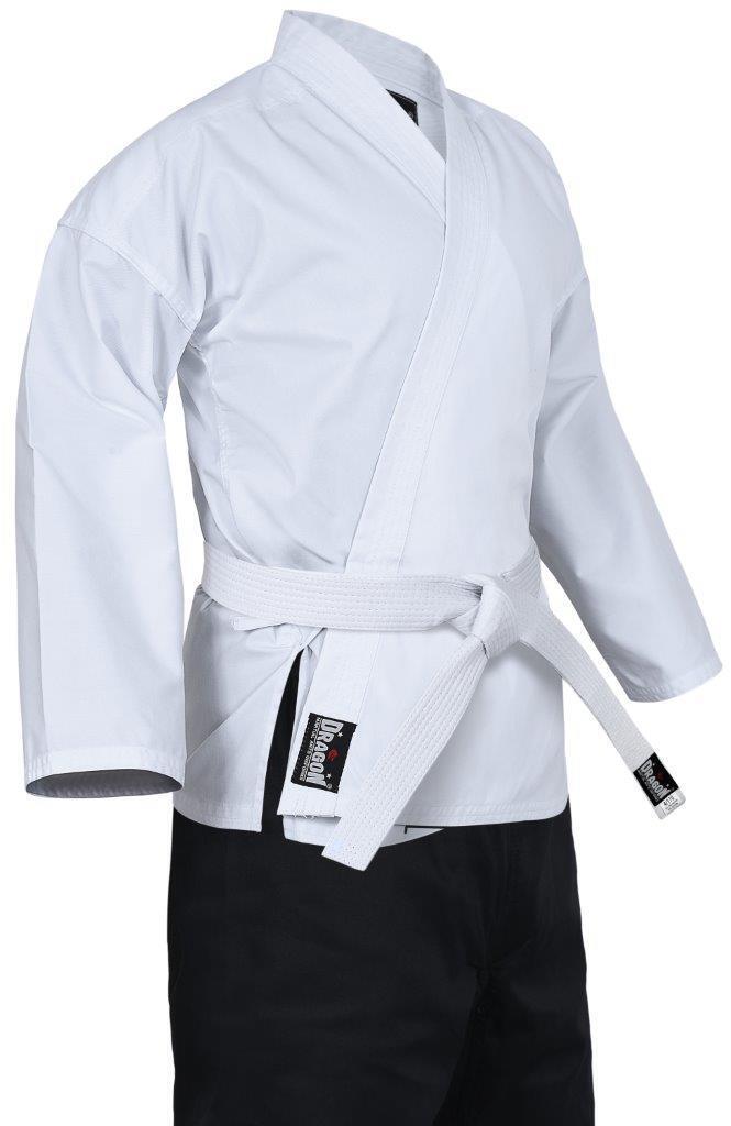 MORGAN DRAGON Karate Salt & Pepper Uniform (8Oz) - Karate Uniform