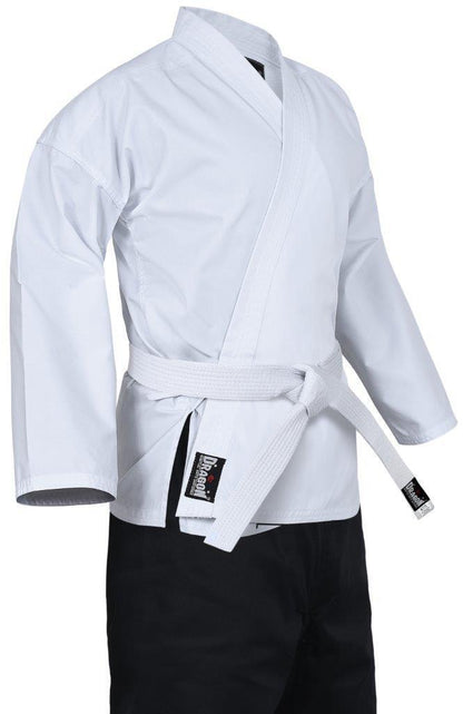 MORGAN DRAGON Karate Salt & Pepper Uniform (8Oz) - Karate Uniform