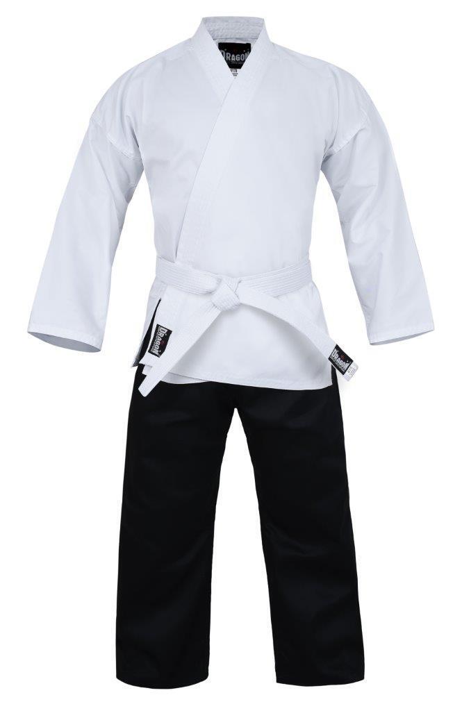 MORGAN DRAGON Karate Salt & Pepper Uniform (8Oz) - Karate Uniform