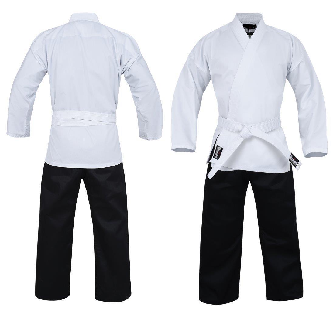 MORGAN DRAGON Karate Salt & Pepper Uniform (8Oz) - Karate Uniform