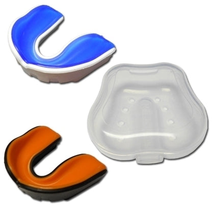 MORGAN Mouth Guard Gel Fit - A+ Protection - Boxing Mouthguard - Black & Orange