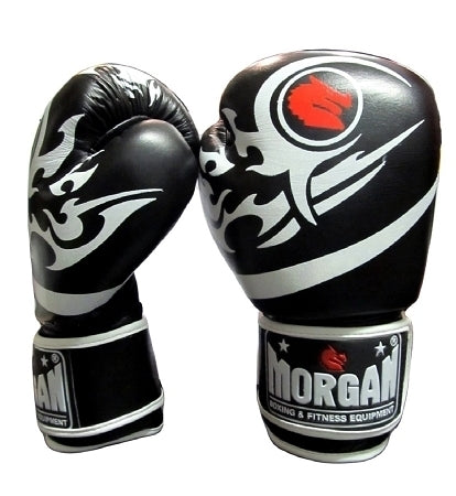 MORGAN Elite Boxing & Muay Thai Leather Gloves (8 -12 & 16Oz) - Fluro Pink