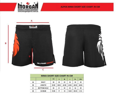 MORGAN Alpha Series Hybrid Mma Shorts - MMA Fight Shorts