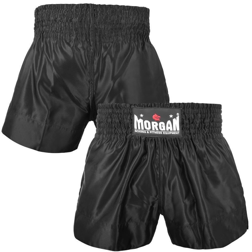 MORGAN Muay Thai Boxing MMA Shorts - Black - Boxing & MMA Shorts