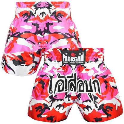 MORGAN Muay Thai Pink Diabla Camo Boxing MMA Shorts - Boxing & MMA Shorts