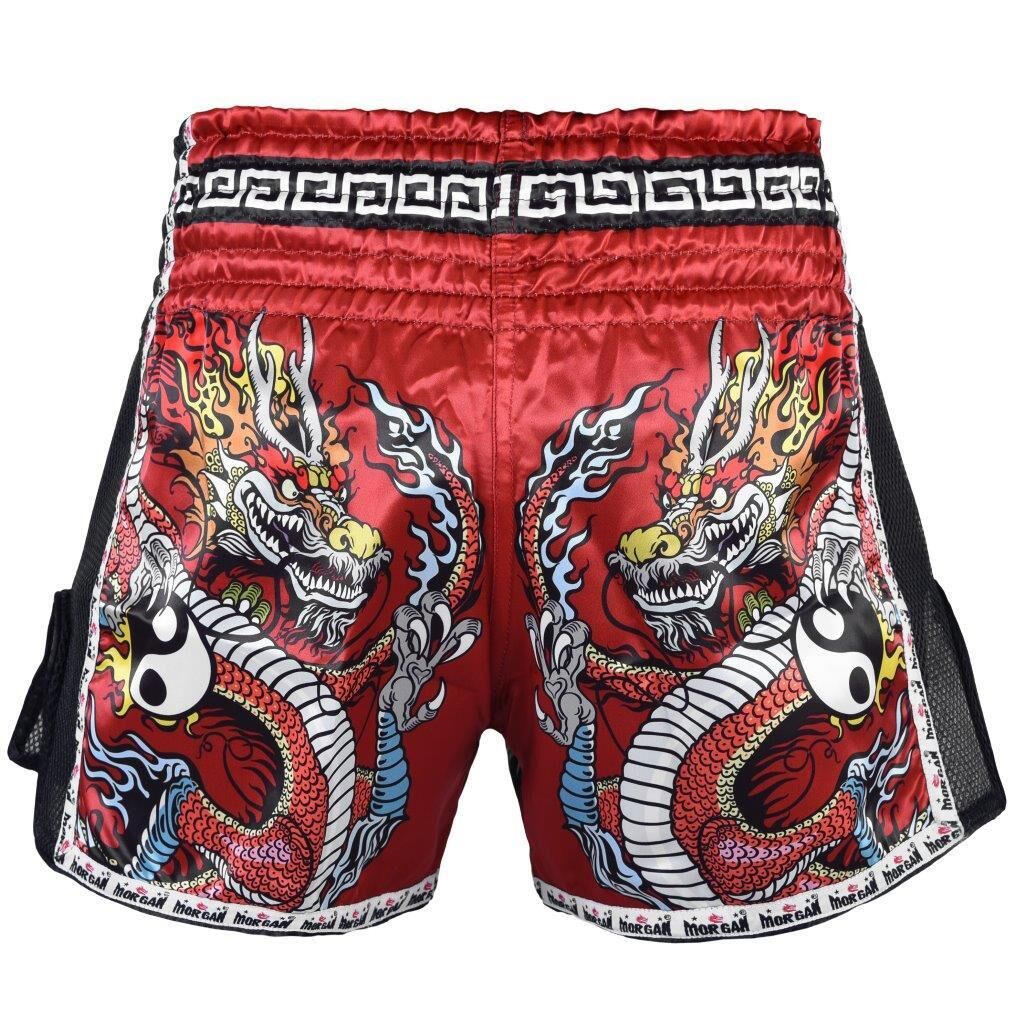 MORGAN Red Dragon Muay Thai Shorts - Boxing & MMA Shorts