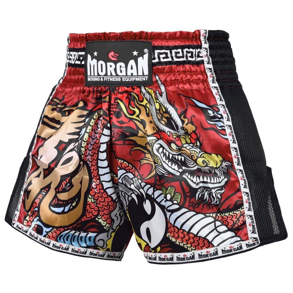 MORGAN Red Dragon Muay Thai Shorts - Boxing & MMA Shorts