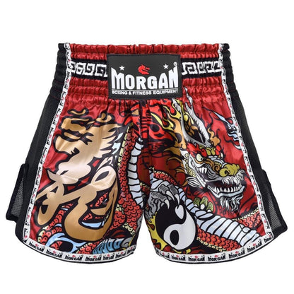 MORGAN Red Dragon Muay Thai Shorts - Boxing & MMA Shorts