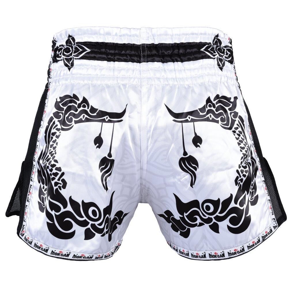 MORGAN White Dragon Muay Thai Shorts - Boxing & MMA Shorts