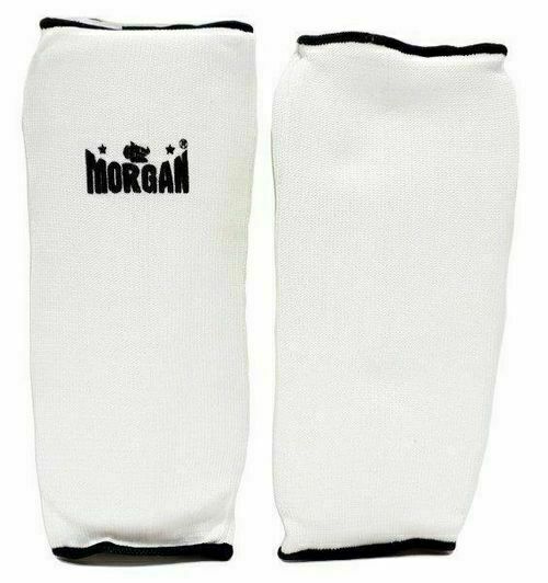 MORGAN Muay Thai Boxing Shin Guard Protectors - Shin Guards - white