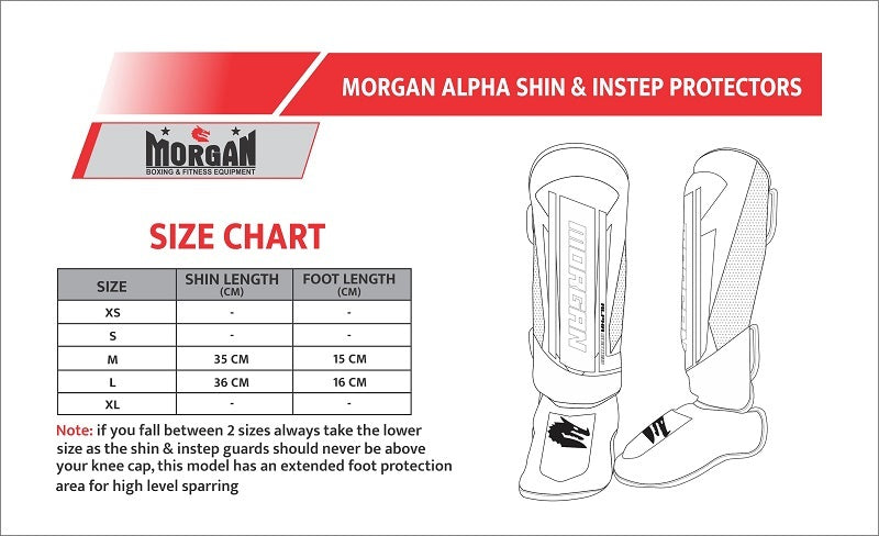 MORGAN ALPHA SHIN & INSTEP PROTECTORS Guards - Boxing & Muay Thai