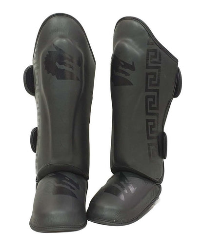 MORGAN B2 Bomber Leather Shin & Instep Guards Size M-XL - Boxing & Muay Thai