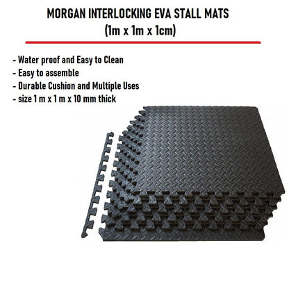 MORGAN INTERLOCKING EVA STALL MATS (1m x 1m x 1cm)