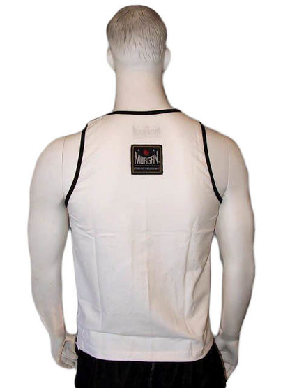 MORGAN BOXING MUAY THAI MMA Training Singlet - White - Boxing & MMA Shorts